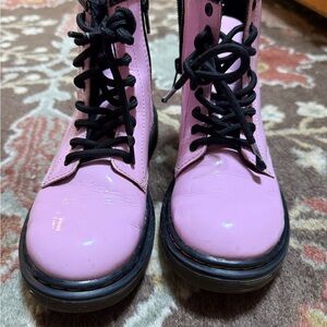 Doc Marten Pink Lace-Up Girks Boots